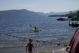 He paddled all over that little cove by himself!