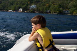Patch was patiently waiting his turn while Mark and Alex were in the tube
