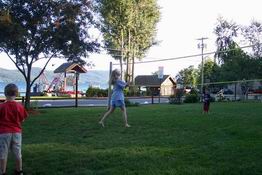 Patrick whooped me at badminton