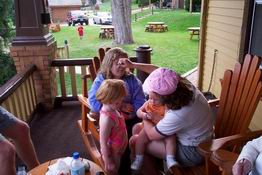 Amy getting painted
