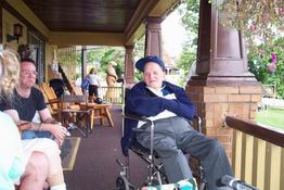 Papa in his favorite spot - on the porch
