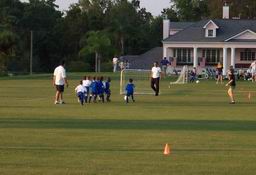 Patrick was the defender - here he blocked a goal!
