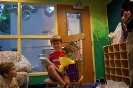 Two of his favorite things - books and snakes - all wrapped into one!