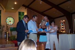Mike and Mary Beth (in the middle) with Ryan's Godparents