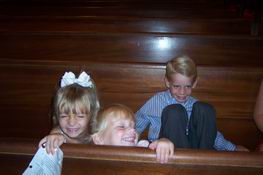 Julie, Danielle and Preston getting goofy
