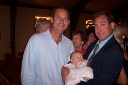 Ryan with his Daddy and Godfather