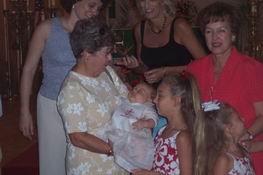 A very happy Nana with a very content Ryan