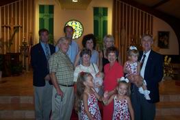 Ryan's immediate family and grandparents and Godparents