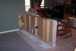 What used to be the planter in our living room